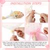 12 Set Tutu Tulle Balloons Table Centerpieces 12 Inch Polka Dot Balloons Baby Shower Centerpiece Column Base Kit for Girls Boys Birthday Valentines Day Wedding Table Decor Gender Reveal(Pink) view 3