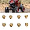 Yosoo RC Wheel Lock Nut, Tight Fit Long Life Span Wear 8Pcs Fine Workmanship RC Nut Kit for SCX24 (5mm) view 2