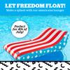 BigMouth Inc American Lounger, Patriotic Pool Raft Float for 4th of July Pool Party, view 2