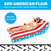 BigMouth Inc American Lounger, Patriotic Pool Raft Float for 4th of July Pool Party, view 4
