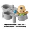 Replacement Parts for Little-People 1-2-3 Babies Playdate Playset - GLT76 and GRW95 - Replacement Baby, Green Star Shirt, Blue Rattle view 4