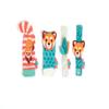 Ludi - Hand & Foot Rattles, Baby Awakening Toys from Birth Develop Fine Motor Skills & Dexterity 2 Socks + 2 Adjustable Animal Head Bracelets view 1
