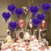 30 Pcs Purple Heart Balloons 18in Foil Heart Shape 18 Inch Balloons Helium Mylar Balloons Foil Balloon Boho Baby Shower Decoration for Girls Kids Valentine's Day Birthday Wedding Bridal Party Decor view 3