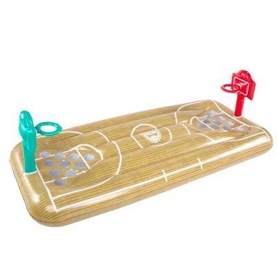 BigMouth Inc Inflatable Basketball Pong Raft, Built in Drink Holders, Fun Floating Pool Party Game