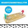 BigMouth Inc Inflatable Basketball Pong Raft, Built in Drink Holders, Fun Floating Pool Party Game view 3