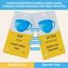 500+ Spanish Vocabulary Flash Cards for Adults & Kids Ages 15+ - Verb Conjugation, Nouns, Adjectives & Phrases to Learn Spanish for Adult Beginners Flashcards view 2