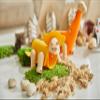 PlanToys DIY Triceratops Wood Dinosaur Toy for Kids | STEM Learning Construction Kit with Rubber & Wood Parts | Educational Toy with Flashcard for Logical Thinking, Creativity & Motor Skills view 2