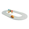 PlanToys Rubber Road & Rail Set Small Wooden Montessori Play Set | Imagination, Problem Solving and Early Movement Exploration | Eco Friendly Road and Rail Set for Meaningful Play view 1