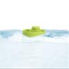 PlanToys Pastel Green Rubber Convertible Boat Wooden Montessori Water and Sensory Play Toy | Cause & Effect, Imagination and Exploration Activity | Eco Friendly Floating Bath Toy view 2