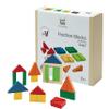 PlanToys Fraction Blocks Wooden Montessori Early Math and Logic Toy | Fraction Learning, Shape Recognition and Sorting Activity | Eco Friendly Colourful Block Set view 1