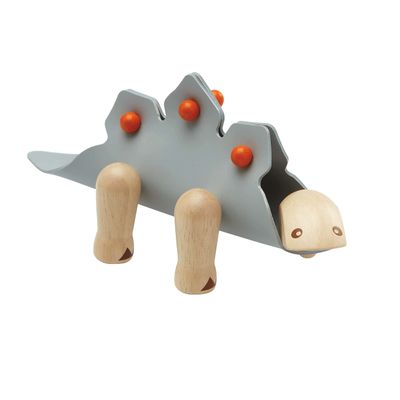 PlanToys DIY Stegosaurus Wooden Montessori Dinosaur Building Toy | Educational STEM Construction Toy for Fine Motor, Logical Thinking and Creative Play | Eco Friendly Open Ended Learning Activity