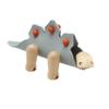 PlanToys DIY Stegosaurus Wooden Montessori Dinosaur Building Toy | Educational STEM Construction Toy for Fine Motor, Logical Thinking and Creative Play | Eco Friendly Open Ended Learning Activity view 1