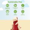 PlanToys DIY Tyrannosaurus Wooden Dinosaur Toy for Kids | STEM Learning Construction Kit with Rubber & Wooden Parts | Educational Toy with Flashcard for Logical Thinking, Creativity & Motor Skills view 3