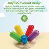 PlanToys Flexi Jellyfish Wooden Sensory Toy for Tactile Exploration & Coordination | Montessori Grasping Activity for Focus, Movement & Fine-Motor Skills | Eco-Friendly Educational Toy view 2