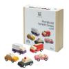 PlanToys Vehicle Set Wooden Montessori Play Set | Early Movement, Imagination and Practical Life Exploration | Eco Friendly Car Set for Indoor and Outdoor Play view 1