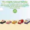 PlanToys Vehicle Set Wooden Montessori Play Set | Early Movement, Imagination and Practical Life Exploration | Eco Friendly Car Set for Indoor and Outdoor Play view 2