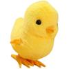 Toyvian Wind Up Jumping Chick - Fuzzy Yellow Chicken, Easter Simulation Toy view 1