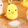 Toyvian Wind Up Jumping Chick - Fuzzy Yellow Chicken, Easter Simulation Toy view 2