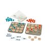 PlanToys Wooden Math Bingo Game for Montessori Inspired Number Play | Early Math, Counting and Logical Thinking Activity | Eco Friendly Wooden Learning Game for Home or Classroom view 1