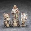 Sage's Portal Animal Familiars Resin DND Dice Set Polyhedral Dice Set for Dungeons and Dragons RPG Pathfinder Tabletop TTRPG (Pups Familiar) view 1