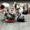 Sage's Portal Animal Familiars Resin DND Dice Set Polyhedral Dice Set for Dungeons and Dragons RPG Pathfinder Tabletop TTRPG (Black Swan) view 4