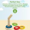PlanToys Twist & Sort Wooden Stacking Toy for Toddlers | Montessori Fine Motor Toy with Twistable Rod & Colorful Rings | Eco-Friendly Educational Puzzle for Kids Ages 2+ view 2