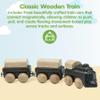 PlanToys Classic Train Wooden Montessori Vehicle Toy | Early Movement, Imagination and Practical Life Exploration | Eco Friendly Train Set for Indoor and Outdoor Play view 2