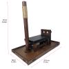 1/6 Scale Wooden Torture Tool chair, tiger stool model, soldier female figure scene accessories, Action Figure Display for 1/6 Scale Toy view 2