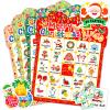 YTSQLER Christmas Bingo Game for Kids 24 Players, Christmas Bingo Cards Holiday Party Games for Family School Classroom Winter Party Supplies Favors Gifts view 1