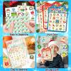YTSQLER Christmas Bingo Game for Kids 24 Players, Christmas Bingo Cards Holiday Party Games for Family School Classroom Winter Party Supplies Favors Gifts view 4