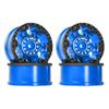 NexxSpeed CNC Aluminum/Carbon Fiber Rim Set (Blue) - FMS FCX24 view 1