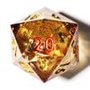 Mini Planet Glitter DND Resin Sharp Edge Polyhedral Handmade Dungeons and Dragons Dice Set view 2