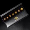 Mini Planet Glitter DND Resin Sharp Edge Polyhedral Handmade Dungeons and Dragons Dice Set view 3