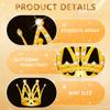 18 Pcs Crown Cake Topper, Mini Tiara Birthday Cake Toppers, Mini Crown for Flower Arrangements Women Lady Girl Wedding Baby Shower Birthday Party view 2