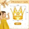 18 Pcs Crown Cake Topper, Mini Tiara Birthday Cake Toppers, Mini Crown for Flower Arrangements Women Lady Girl Wedding Baby Shower Birthday Party view 4