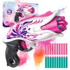 Soft Bullet Toy Pink Dart Blaster, 5-Dart Rotating Drum, 20 Darts, Kids Outdoor Toys Xmas Birthday Gifts for Girls Ages 6+ Years Old view 1