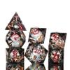 Mini Planet Liquid Core Sharp Edge Polyhedral D&D Dungeons and Dragons Handmade DND Dice Set view 2