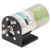 12V DC Gear Motor, Self Locking Forward Reversed Mini Turbine Geared Motor, 10W Adjustable Turbo Geared Motor for DIY Robot Rotating Table Door Lock Curtain Machine (050RPM Per Minute) view 1