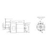 12V DC Gear Motor, Self Locking Forward Reversed Mini Turbine Geared Motor, 10W Adjustable Turbo Geared Motor for DIY Robot Rotating Table Door Lock Curtain Machine (050RPM Per Minute) view 4