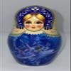 Nesting Dolls, Matryoshka Beautiful Blue Princess Ballerina (6" Tall, (5) Pieces -4 Inside). Classic Traditional Matryoshka Ballerinas view 3