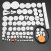0.5 Mold DIY Plastic Motor Gears Set Plastic Crown Gear Kits Single Double Reduction Gear Worm Gear Electric Kit (79pcs) view 1
