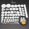 0.5 Mold DIY Plastic Motor Gears Set Plastic Crown Gear Kits Single Double Reduction Gear Worm Gear Electric Kit (79pcs) view 2