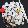 0.5 Mold DIY Plastic Motor Gears Set Plastic Crown Gear Kits Single Double Reduction Gear Worm Gear Electric Kit (75pcs) view 1