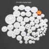 0.5 Mold DIY Plastic Motor Gears Set Plastic Crown Gear Kits Single Double Reduction Gear Worm Gear Electric Kit (64pcs) view 2