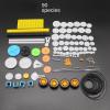 0.5 Mold DIY Plastic Motor Gears Set Plastic Crown Gear Kits Single Double Reduction Gear Worm Gear Electric Kit (90pcs) view 2
