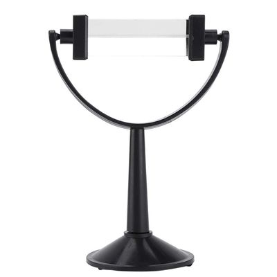 Qiilu Optical Glass Triangular Prism with Stand, Equilateral Prism for Teaching Light Spectrum Physics and Photo Photography Prism