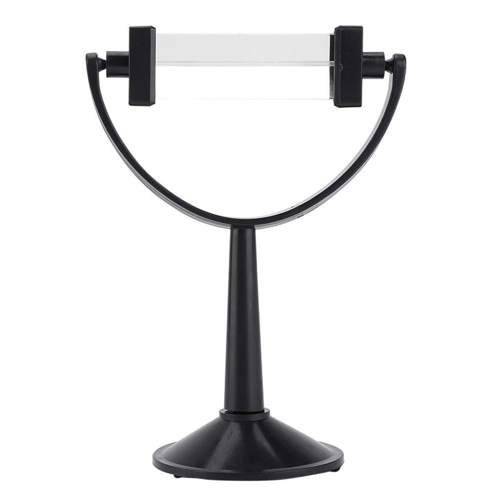 Qiilu Optical Glass Triangular Prism with Stand, Equilateral Prism for Teaching Light Spectrum Physics and Photo Photography Prism