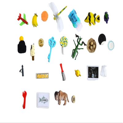 TomToy Airplane Alphabet Objects Set for Montessori ABC Box, Set of 26 Objects