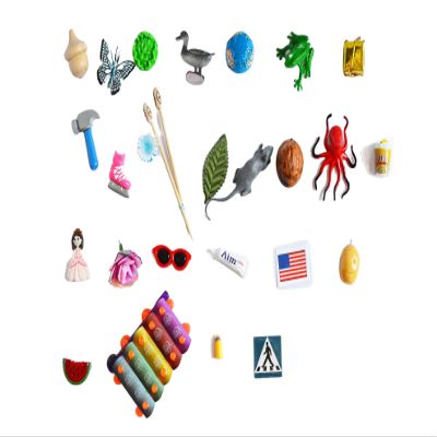 TomToy Acorn Alphabet Objects Set for Montessori ABC Box, Set of 26 Objects