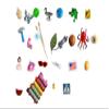 TomToy Acorn Alphabet Objects Set for Montessori ABC Box, Set of 26 Objects view 1